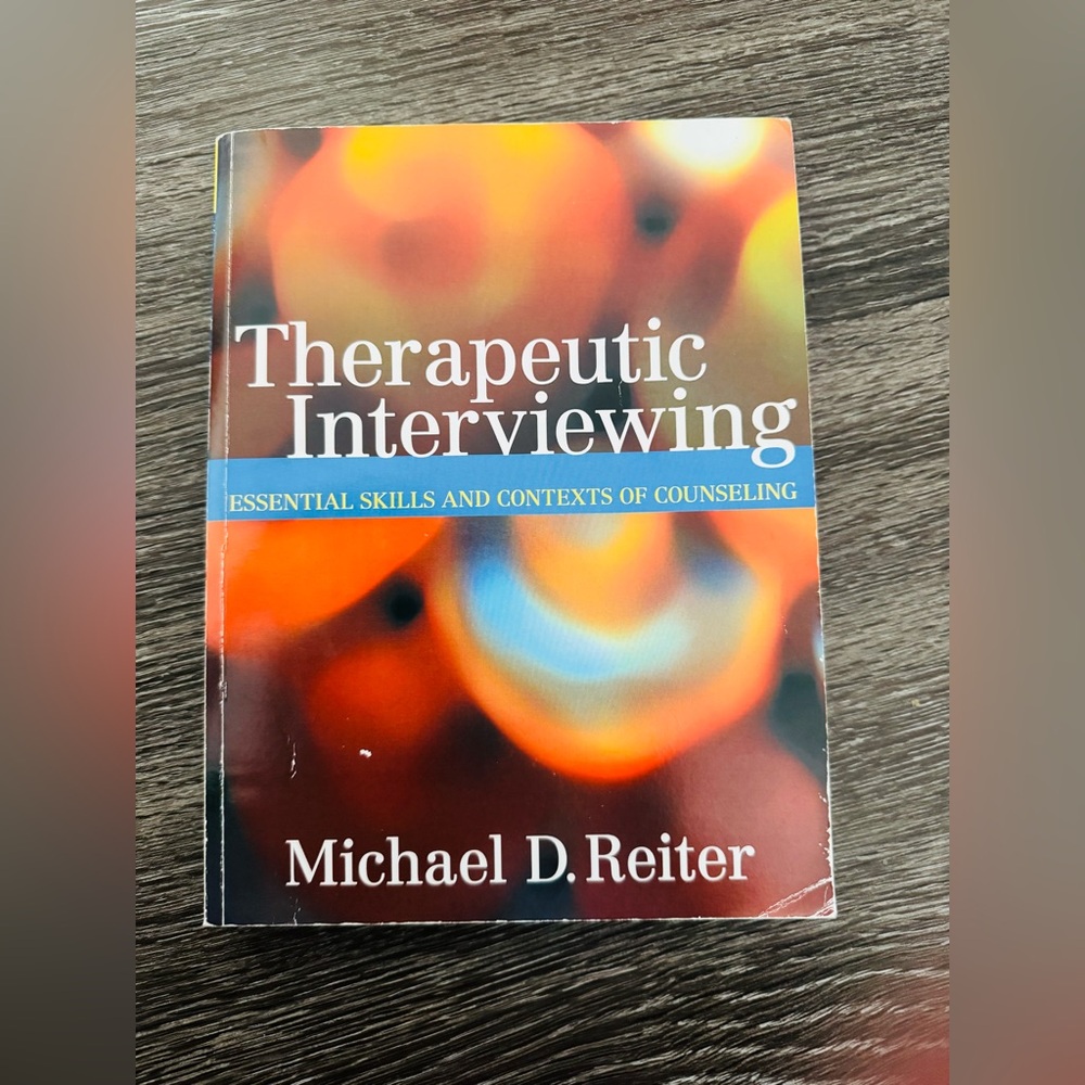 Therapeutic Interviewing Book by Michael D. Reiter